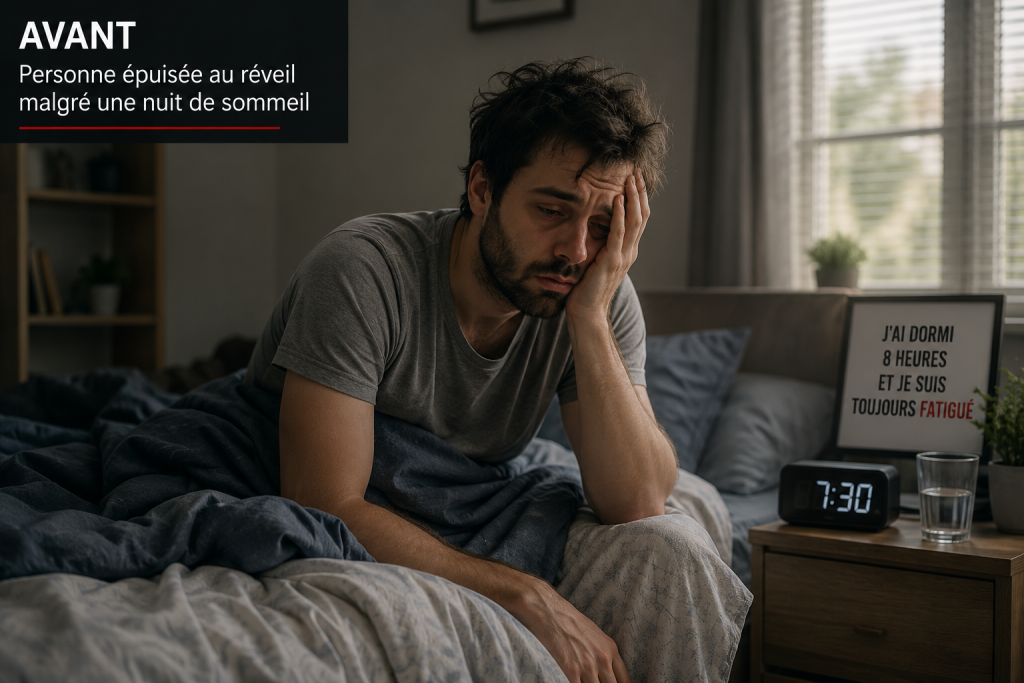 Pourquoi je suis fatigué même après avoir dormi