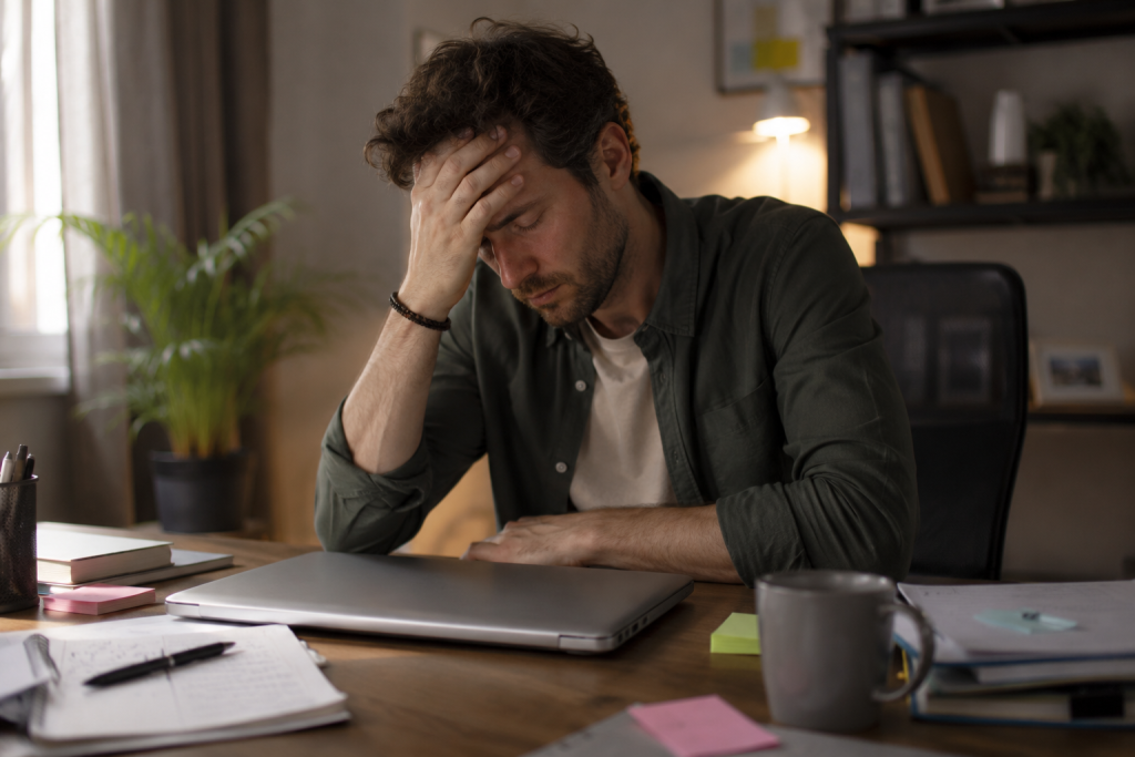 signes de burn-out et fatigue mentale au travail