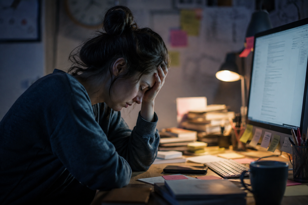 fatigue mentale et cerveau épuisé