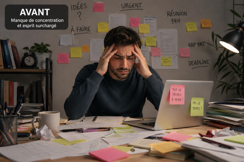 Pourquoi je n'arrive plus à me concentrer : manque de concentration lié au stress, à la surcharge mentale et à la fatigue du cerveau. Comment améliorer sa concentration : 8 exercices efficaces